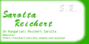 sarolta reichert business card
